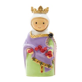 Reina Santa Isabel rainha santa sta isabel anjo santo religião religion cute fofo comunhão batizado baptizado figura religiosa anjinho guarda menina menino baptismo