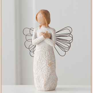 26247 - Ángel Recuerdos - Willow Tree  susan lordi figura estátua família anjo peça decoraçao casa significado amizade amor felicidade willow tree desejo aniversário presente recordações saudade