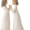 26023 hermanas Figura Hermanas de Corazón (tomarse de la mano) - Willow Tree