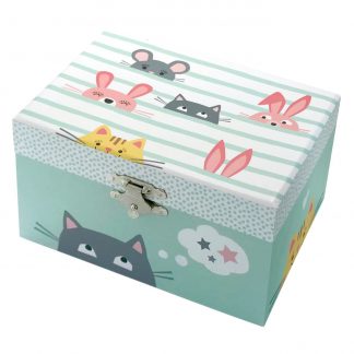 Caja de música gatitos y ratones caja de musica bailarina joyero