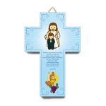Cruz 3D Primera Comunión con Jesús: Azul  Cruz 3D Primeira comunhão- jesus com menino Referência 17631 little drops of water
