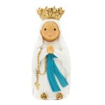 Nuestra Señora de Lourdes 18559  nossa senhora de lourdes anjo santo religião religion cute fofo comunhão batizado baptizado figura religiosa anjinho guarda menina menino baptismo lourdes