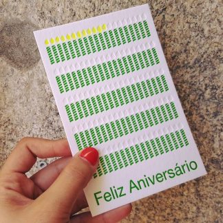 Postal de velas de cumpleaños - ¡para pintarlas!