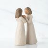26023 hermanas Figura Hermanas de Corazón (tomarse de la mano) - Willow Tree