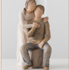 Pareja Tú y Yo - Willow Tree  susan lordi figura estátua família anjo peça decoraçao casa significado amizade amor felicidade willow tree desejo aniversário presente casal amor
