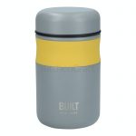Termo de Sólidos 490ml Stylist: Amarillo y Gris lancheira térmica marmita garrafa aço reutilizável sustentável built ny