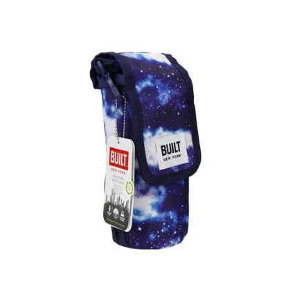 Bolsa para botella termo Azul Galaxy BUILT Insulated Bottle Bag with Shoulder Strap and Food-Safe Thermal Lining - White saco para garrafa térmica belle vie