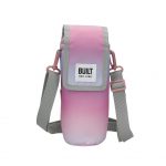 Bolsa para botella termo Rosa Interactive BUILT Insulated Bottle Bag with Shoulder Strap and Food-Safe Thermal Lining - White saco para garrafa térmica belle vie