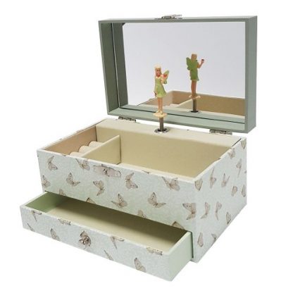 Caja de música caja bailarina joyero cajón grande Narcisos Verdes