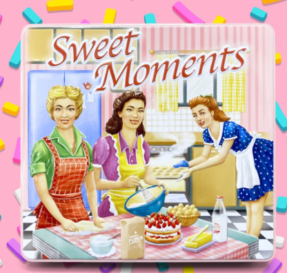 Lata rosa Sweet Moments: ¡ideal para galletas! silver crane
