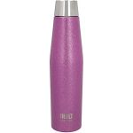 BUILT Apex 540ml Insulated Water Bottle - Purple Glitter Product code BLTAPX540PUGLIT garrafa térmica isolamento rosca aço Botella Termo Rosa Purpurinas 540ml: tapón de rosca de acero inoxidable