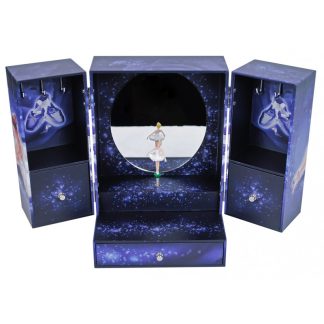 Caja de musica Armario XL Bailarina azul joyero caja bailarina