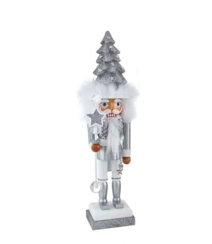 ha0545 nutcracker quebra nozes natal christmas natal 2022´kurt adler Cascanueces /Nutcracker de madera Hollywood Nutcrackers - Plata brillantes: 45cm