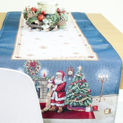 runner mesa natal floresta inverno jacquard vela de natal coroa mesa posta natal camino de mesa runner navidad pascua pasqua jacquard textil mesa