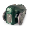 Racing Car No. 9 green lata tin car silver crane