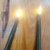 Pack 2 Velas Led Shiny Verde Oscuro: 28cm X 2,2 cm vela led deluxe homeart
