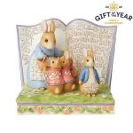 Libro de Peter Rabbit "Once Upon a Time There Were Four Little Rabbits" jim shore heartwood creek  Storybook 6008742 jim shore beatrix potter peter rabbit pedrito coelho