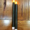 Pack 2 Velas Led Verde Oscuro: 24cm X 2,2cm deluxe homeart vela led