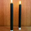 Pack 2 Velas Led Verde Oscuro: 24cm X 2,2cm deluxe homeart vela led