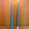 Pack 2 Velas Led Shiny Verde Jade: 28cm X 2,2 cm (casi azul) velas led deluxe homeart