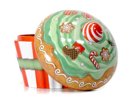 lata silver crane tin cupcake caja galletas