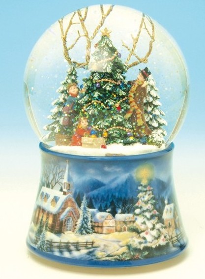 bola de nieve globo de nieve bola de cristal caja de música cajita de música snowglobe boite a musique music box navidad christmas belén belénes