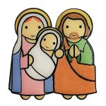 Imán Sagrada Familia (3 figuras)