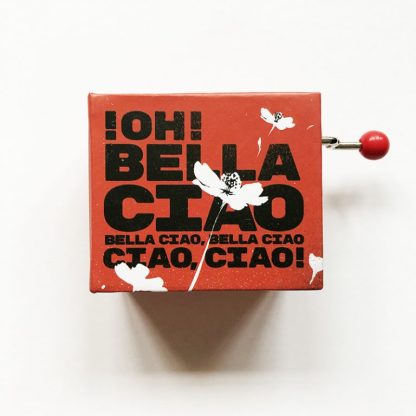 Libro manivela musical La Bella Ciao: letra de la cancione casa de música la casa de papel