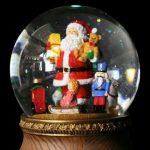 bola de nieve globo de nieve bola de cristal caja de música cajita de música snowglobe boite a musique music box navidad christmas belén belénes papá noel