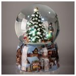 bola de nieve globo de nieve bola de cristal caja de música cajita de música snowglobe boite a musique music box navidad christmas belén belénes papá noel