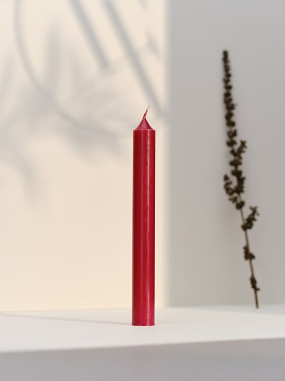 Bougies la Française: Vela Candelero 20cm Rojo Intemporal – 1 pieza