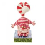 Gato de Cheshire navideño: Candy cane Cheshire Cat Candy Cane Tail Figurine 6008984 "Candy Cane Cheer" cheshire cat alice disney traditions natal