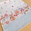 almofada jacquard páscoa coelho algodão mantél cojin cojines pascua conejo mande in spain semana blanca flores primavera decoración hogar decoração casa têxtil
