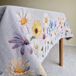 almofada jacquard páscoa coelho algodão mantél cojin cojines pascua conejo mande in spain semana blanca flores primavera decoración hogar decoração casa têxtil