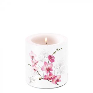 Candle Small OrchidArticle number19217305 ambiente nv velas candelabros candelas flores domingo de ramos dia de la madre mujer flores
