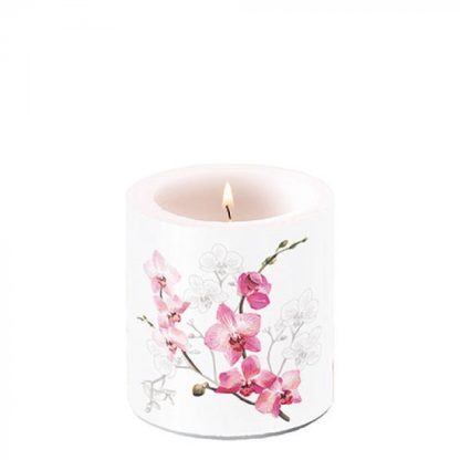 Candle Small OrchidArticle number19217305 ambiente nv velas candelabros candelas flores domingo de ramos dia de la madre mujer flores