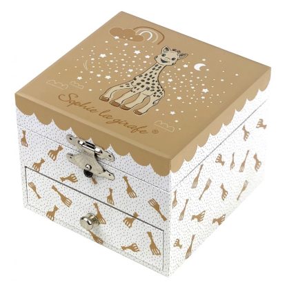 Caja de música Jirafa Sofia Camel (jirafas pequeñas) Musical Cube Box Sophie the Giraffe© CamelReference: S20164 troussselier caixa de música bailarina caja de música bailarina