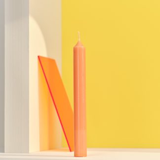 12 bougies droites 7h Orange Popréférence : 007173 bougies la française blf velas vela candelabro candelero castiçal