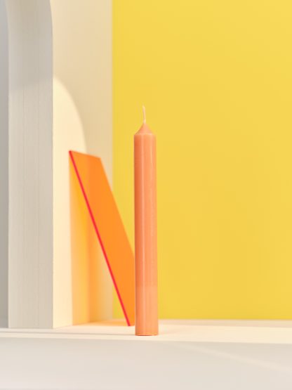 12 bougies droites 7h Orange Popréférence : 007173 bougies la française blf velas vela candelabro candelero castiçal