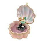 Caja de música Concha: Rosa con Sirena Musical Box Collector Mermaid in ShellReference: S61043