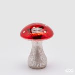 Hongo Mágico en Cristal: 18X13cm MUSHROOM GLASS H18 D13 C3COD. 107925,430 fungo cogumelo