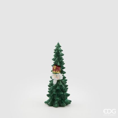 Vela Decorativa Pino con Cabeza de Soldado: 21cm PINE CANDLE H21 D9 C2COD. 613837,700VARIATION GREEN