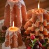 PANDORO CANDLE H11 D9 B6COD. 614057,760VARIATION CAMEL vela torta navidad bolo de natal mesa edg enzo de gasperi