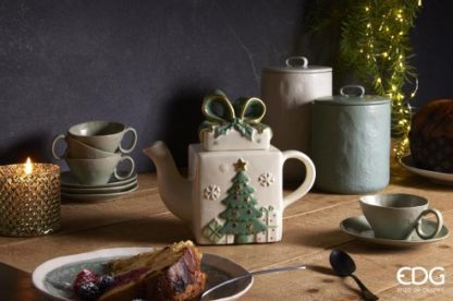 Tetera Regalo de Navidad: 19X21X11cm GIFT PACK TEAPOT H19X21X11 C2COD. 019552,100 edg enzo de gasperi teapot bule de natal chá tetera navidad