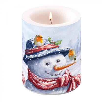 ambiente nv vela mesa natal navidad papá noel Candle big Keeping companyArticle number39115525  Vela Grande: Muñeco de Nieve