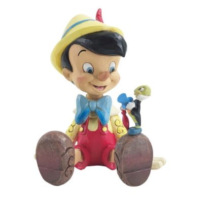 Pinocchio and Jiminy Sitting Figurine6011934"Wishful and Wise" Jiminy Cricket  disney traditions jim shore pinóquio grilo jiminy pinocho