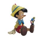 Pinocchio and Jiminy Sitting Figurine6011934"Wishful and Wise" Jiminy Cricket  disney traditions jim shore pinóquio grilo jiminy