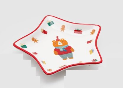 racoon plate enzo de gasperi STAR/HEART/ PINE PLATES (3ASS)H16 C2 COD. 685099,720 edg enzo de gasperi navidad natal