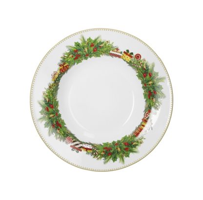 prato bolo sobremesa natal navidad brandani mesa elfomagia 84542 serviço de jantar louça mesa