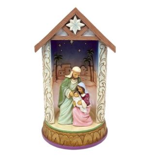 Holy Family in Illuminated Dome Figurine6012947 jim shore heartwood creek belén natividad santa claus papá noel pai natal presépio sagrada família